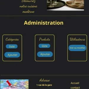 Site vitrine avec calendrier de prise de rendez-vous